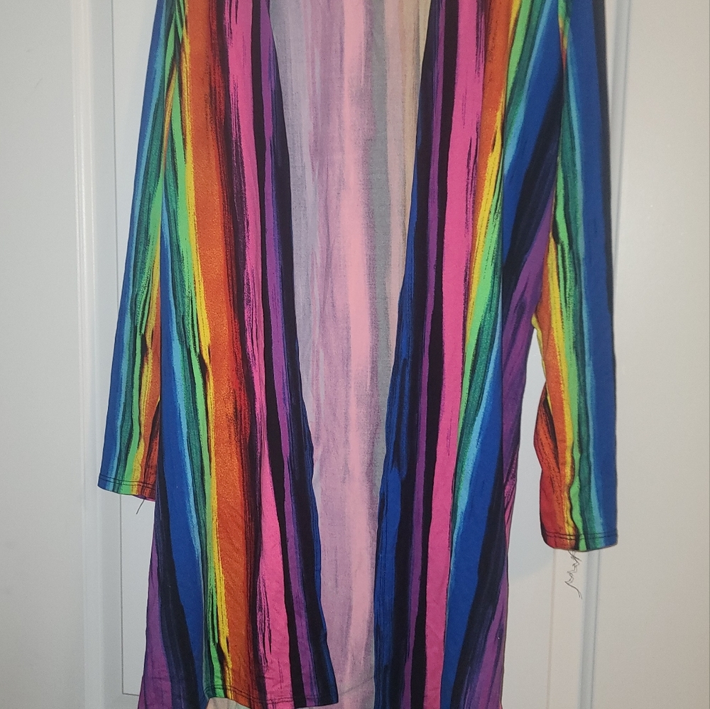 Discreet pre-owned Through Over, Cover-Up multicolored Sz L (Ts-E2)